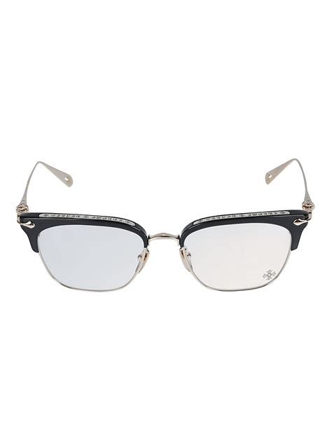 prada cat eye semi rimless glasses